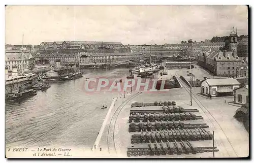 Ansichtskarte AK Brest Le Port De Guerre Et L Arsenal Bateaux