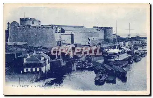 Cartes postales Brest Le Chateau Bateaux