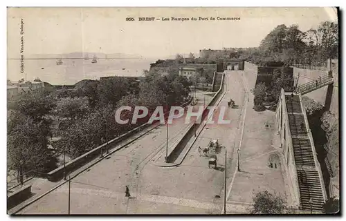 Ansichtskarte AK Brest Les Rampes Du Port De Commerce