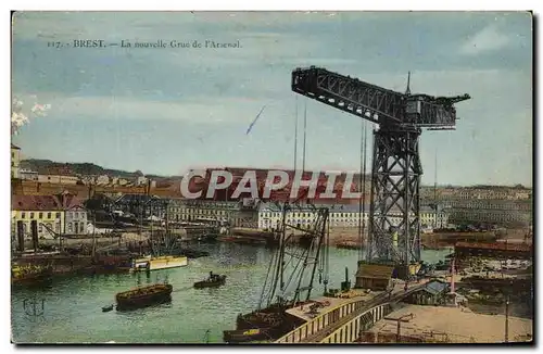 Cartes postales Brest La Nouvelle Grue de L Arsenal