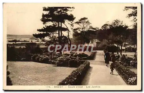 Cartes postales Brest Cours D Ajot Les Jardins