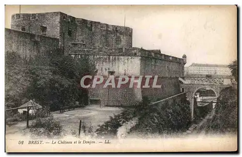 Ansichtskarte AK Brest Le Chateau Et Le Donjon