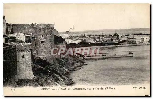 Cartes postales Brest Le Port De Commerce Vue Prise du Chateau