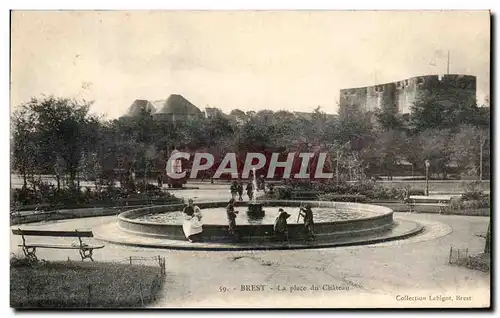 Cartes postales Brest La Place du Chateau