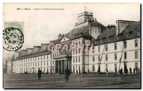 Cartes postales Brest Caserne D Infanterie Coloniale Militaria