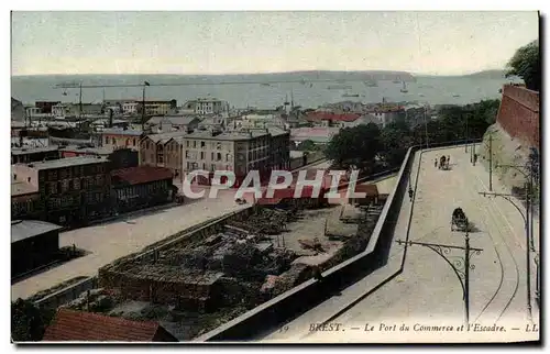 Cartes postales Brest Le Port Du Commerce et L Escadre