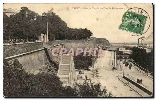 Cartes postales Brest Rampe d acces du Port de Commerce