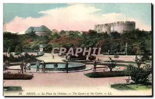 Cartes postales Brest Le Place du Chateau