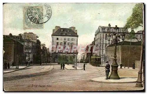 Cartes postales Brest Place des Portes