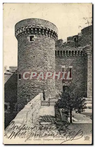 Cartes postales Brest Entree Du donjon chateau