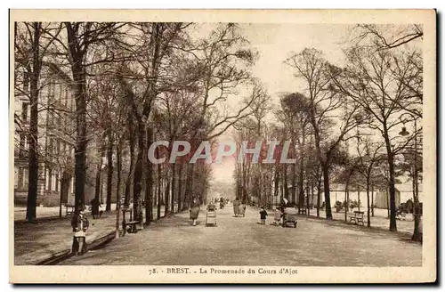 Cartes postales Brest La Promenade du Cours D Ajot