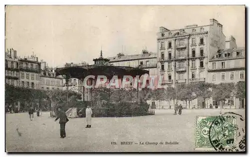 Ansichtskarte AK Brest Le Champ De Bataille Kiosque