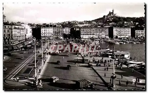 Moderne Karte Marseille Quai Des Belges et Le Nouveau jardin Au fond Notre Dame de la Garde