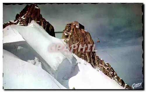 Cartes postales Chamonix Mont Blanc Le Plus Haut Telepherique du monde Aiguille du Midi