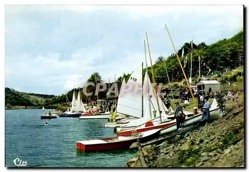 Moderne Karte Mervent Le Port Des Voiliers Au Lac De Mervent