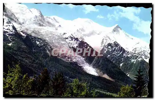 Cartes postales moderne Chamonix Mont Blanc Vue Generale sur le massif du Mont Blanc et glacier des Bossons