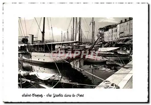 Cartes postales Saint Tropez Ses Yachts dans le Port Bateaux