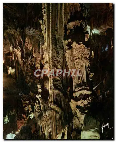 Moderne Karte Grotte Des Demoiselles La Caverne Merveilleuse La grande colonne