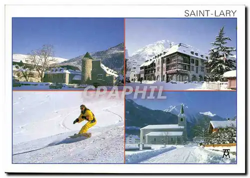 Cartes postales moderne Saint Lary Tour Hachan Eglise romane Sainte Marie