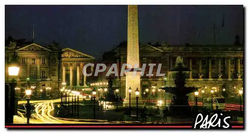Cartes postales moderne Paris La place de la Concorde
