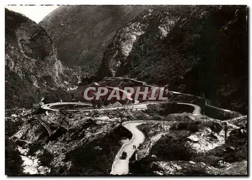 Moderne Karte Les Pyrenees Route De Pierrefitte a Cauterets Le Limacon