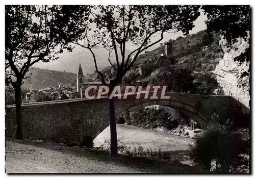 Ansichtskarte AK Castellane Roc le Pont Napoleon et l Eglise et la Tour