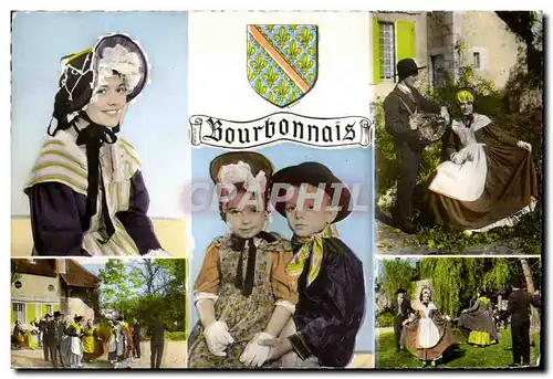 Cartes postales moderne Folklore Bourbonnais Enfant Costumes