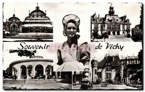 Cartes postales Vichy Le Casino L Hotel de Ville Bourbonnaise Source Hopital Pavillon Sevigne