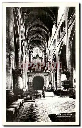 Moderne Karte Auch La Basilique La Nef vue du Chateau orgue