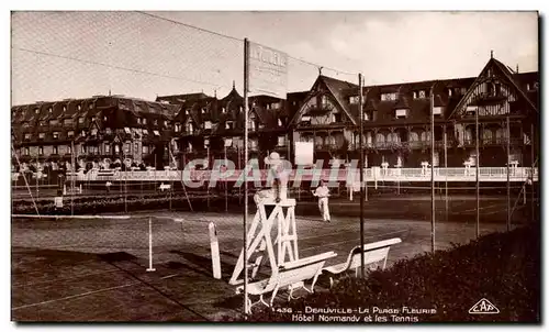 Moderne Karte Deauville La Plage Fleurie Hotel Normandy et les Tennis