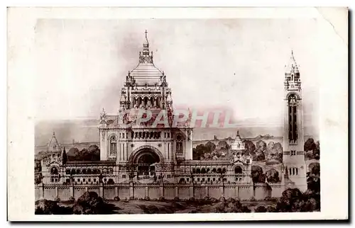 Cartes postales Lisieux La Basilique Projet vue d ensemble