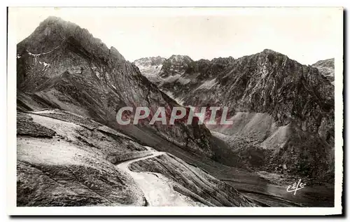 Moderne Karte Pyrenees Ocean Les Hautes Pyrenees Col du Tourmalet Vue Prise