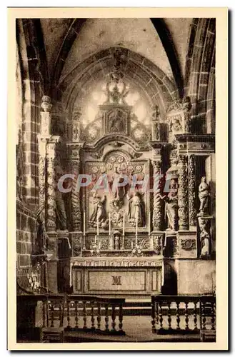 Cartes postales Locronan Autel de la Vierge