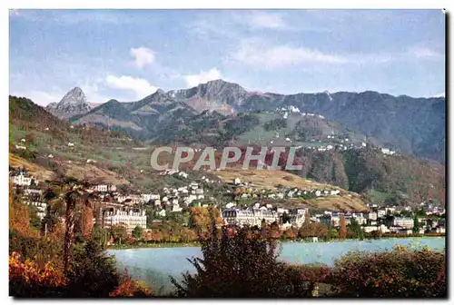Cartes postales moderne Montreux et rochers de Naye au debut d octobre