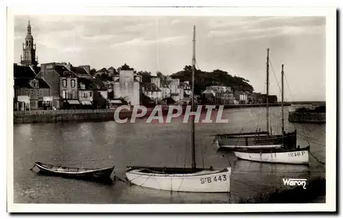 Moderne Karte Binic Ensemble Des Quais Bateaux