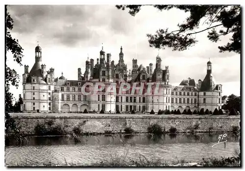 Moderne Karte Chambord Le Chateau Facade Principale