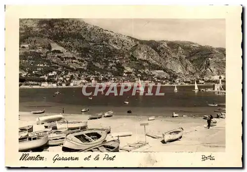 Cartes postales moderne Menton Garaavan Et Le Port