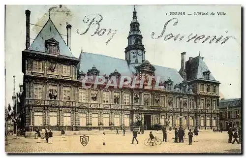 Cartes postales Reims L Hotel De Ville