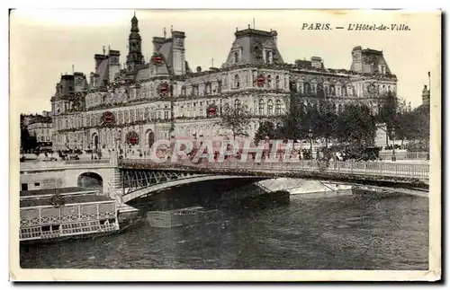 Cartes postales Paris L Hotel De Ville