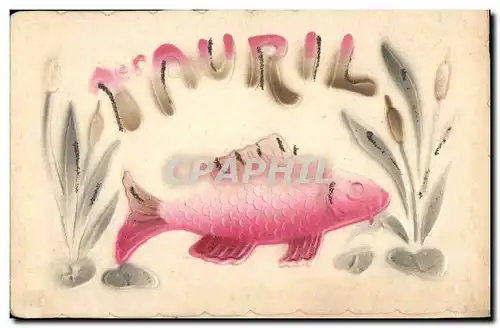 Cartes postales 1er avril poisson Paques