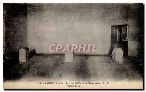 Cartes postales Loches Salle des Tortures