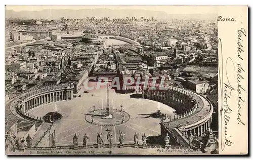 Cartes postales Roma Panorama della citta presa dalla cupola