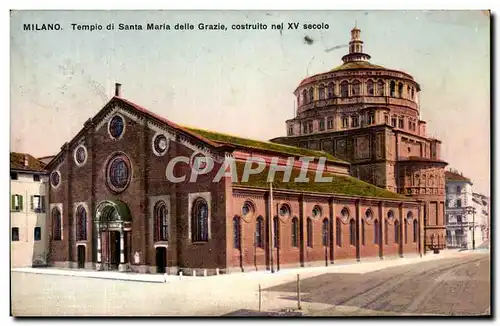 Cartes postales Milano Tempio Di Santa Maria Delle Grazie Costruito Nel Secolo