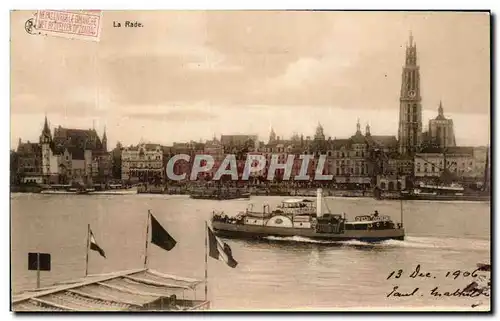 Cartes postales Anvers La Rade Bateau