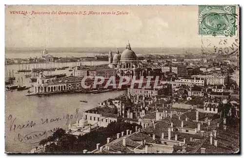 Cartes postales Venezia Panorama Dal Campanile di S Marco verso la Salute