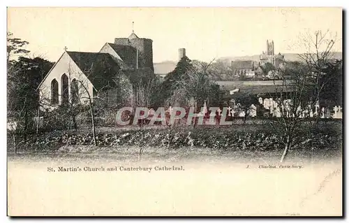 Cartes postales St Martin Church And Canterbury Cathedral