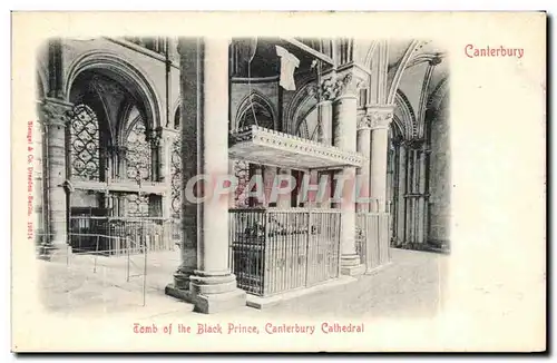 Ansichtskarte AK Canterbury Tomb Of The Black Prince Canterbury Cathedral