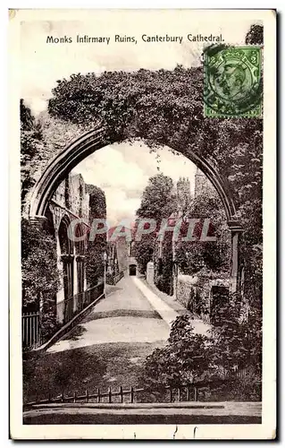 Ansichtskarte AK Canterbury Monks Ruins Cathedrale