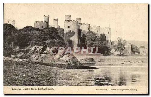 Cartes postales Conway Castle From Embankment