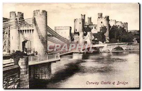 Ansichtskarte AK Conway Castle Bridge